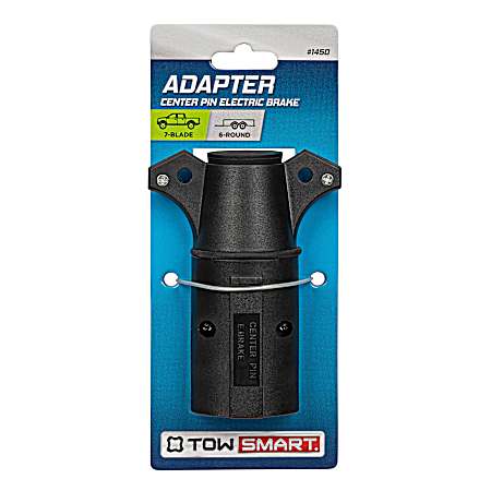 Adapter, 7 Blade to 6 Round, Center Pin Electric Brake
