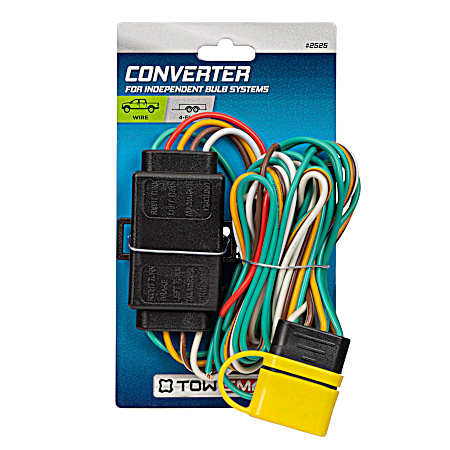Connector, Vehicle End, Taillight Converter w/4 Wire Flat