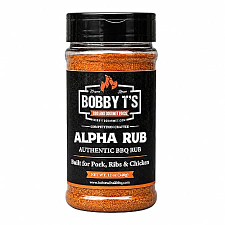 11.9 oz Alpha Rub BBQ Rub