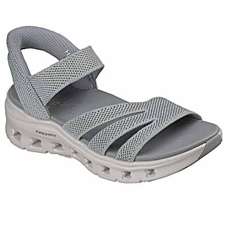 Women's Grey Arch Fit Glide-Step Sandals