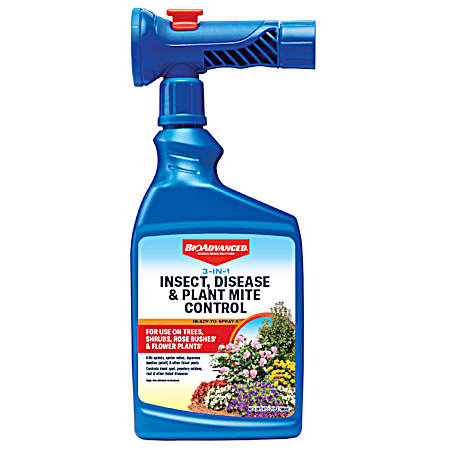 32 oz. 3-In-1 Insect, Disease & Plant Mite Control, Non-Neonic, Ready-To-Spray