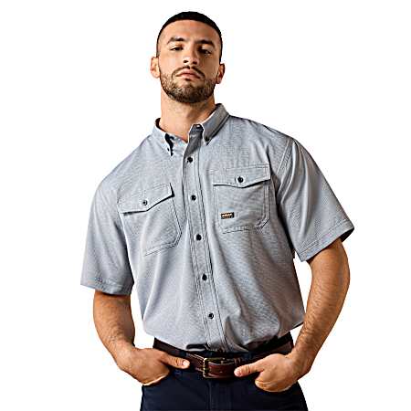 Men's Made Tough VentTEK DuraStretch Button Front Short Sleeve Shirt