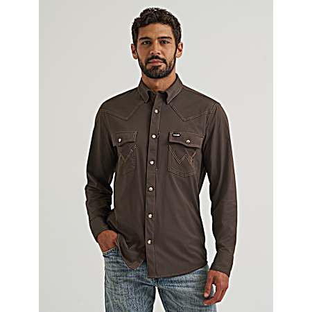 Men's Technical Snap Front Long Sleeve Shirt