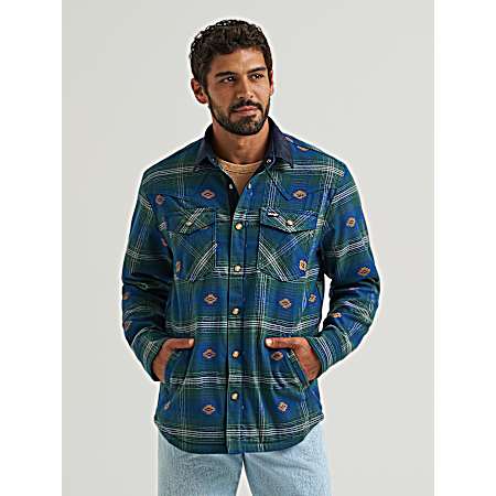 Men's Lined Flannel Shirt Jacket