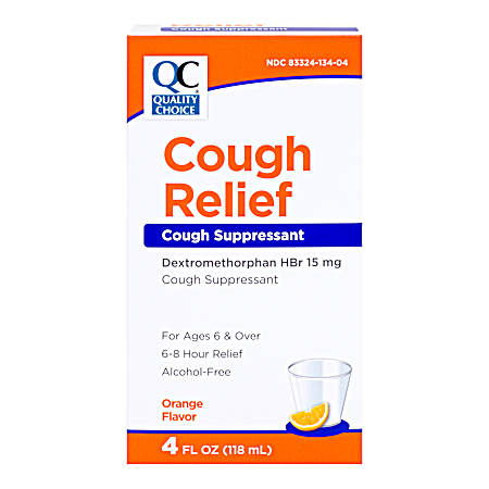4 oz Cough Relief Liquid Orange
