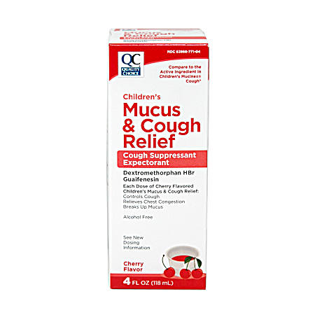 4 oz Children's Mucus & Cough Relief Liquid Cherry