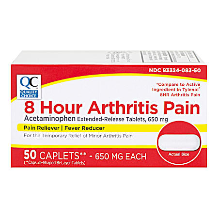 50 ct Acetaminophen 650 Mg Arthritis Caplets