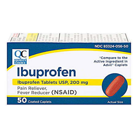 50 ct Ibuprofen 200 Mg Caplets