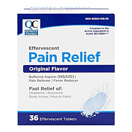 36 ct Effervescent Pain Relief Tablets