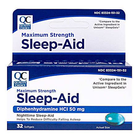 32 ct Sleep Aid Max-Strength Softgels
