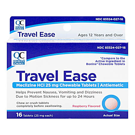16 ct Travel Ease Chewable Tablets