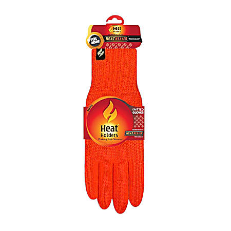 Men's Bright Orange Nevis Knit Gloves