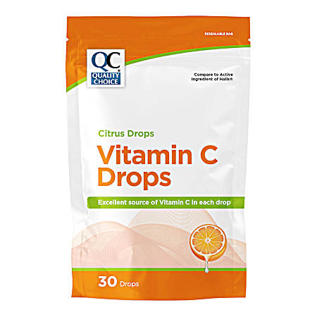 30 ct Vitamin C Drops Citrus
