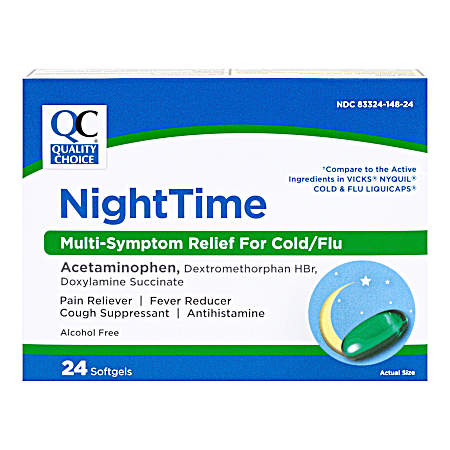 24 ct Nighttime Cold & Flu Multi-symptom Softgels
