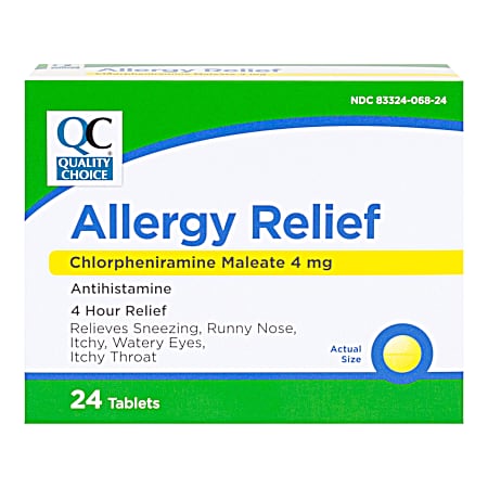 24 ct Chlorpheniramine Allergy Relief Tablets