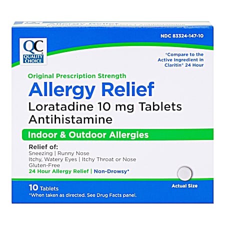 10 ct Loratadine 10 Mg Allergy Relief Tablets