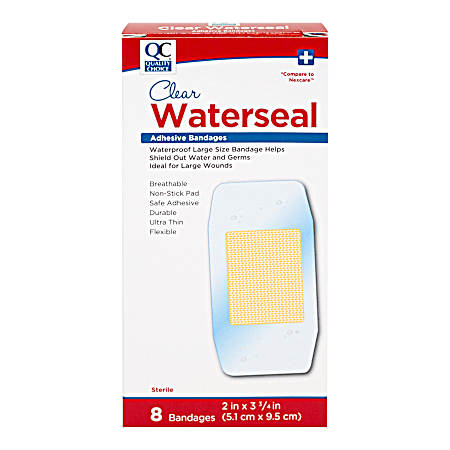 8 ct Adhesive Bandages Clear Waterseal 2