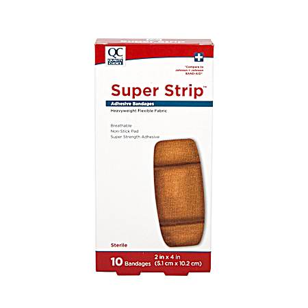10 ct Adhesive Bandages Super Strip  2