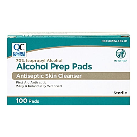 100 ct Sterile Alcohol Prep Pads