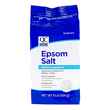 16 oz Epsom Salt Pouch Unscented