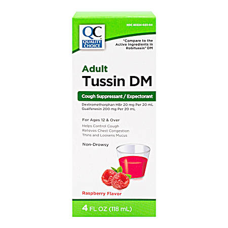 4 oz Tussin DM Raspberry