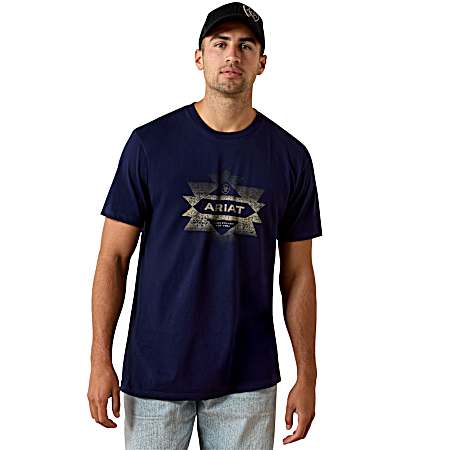 Men's Classic Blue Clean Southsense Icon Short Sleeve Shirt