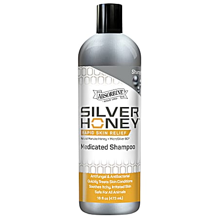 16 oz Silver Honey Rapid Skin Relief Medicated Shampoo