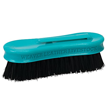 Pig Face Brush, Plastic Handle - Teal