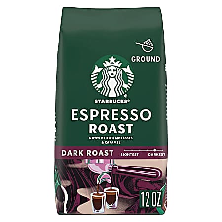 12 oz Espresso Dark Roast Ground Coffee