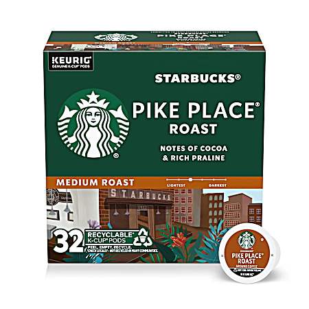 Pike Places Medium Roast Single Serve K-Cups - 32 Ct