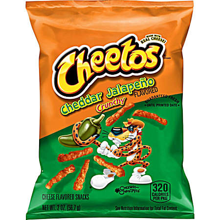 Crunchy Cheddar Jalapeno Cheese Flavored Snacks
