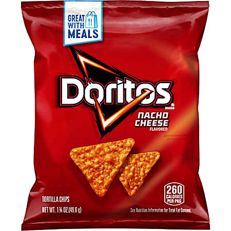 Nacho Cheese Flavored Tortilla Chips