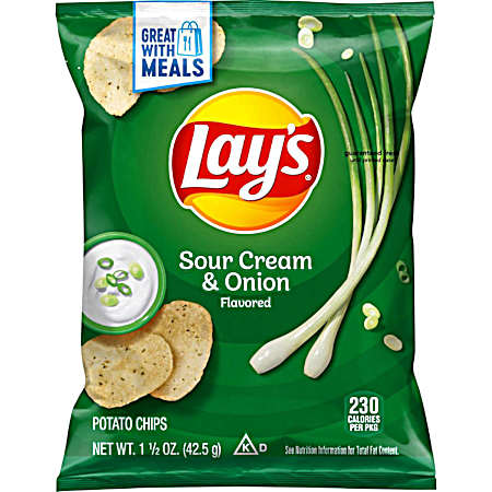 Sour Cream & Onion Flavored Potato Chips