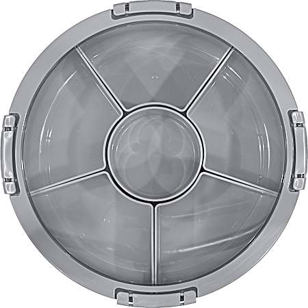 6 pc Round Airtight Container Set - Alloy