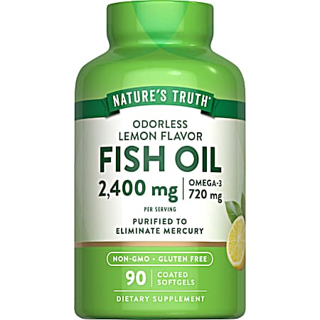 90 ct. Odorless Fish Oil 2,400mg SG