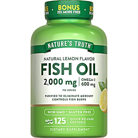 125 ct. Fish Oil 2,000mg Lemon Flavor SG
