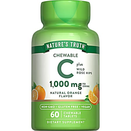 60 ct. Vitamin C 1000 mg Chewable w/RH