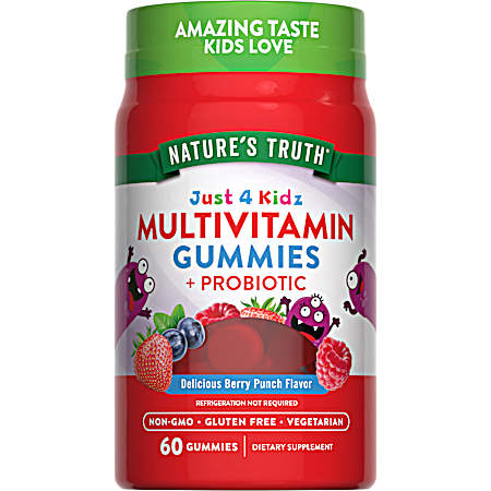 60 ct. Kid's Multivitamin + Probiotic  Gummies