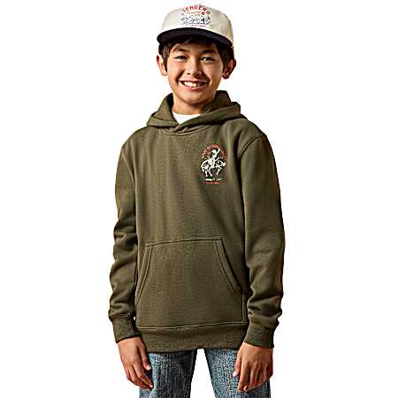 Boys Green International Rodeo Hoodie