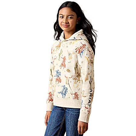 Girls Multi Ranch Tale Hoodie