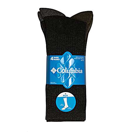 Men's Casual Crew Socks - 4 Pk