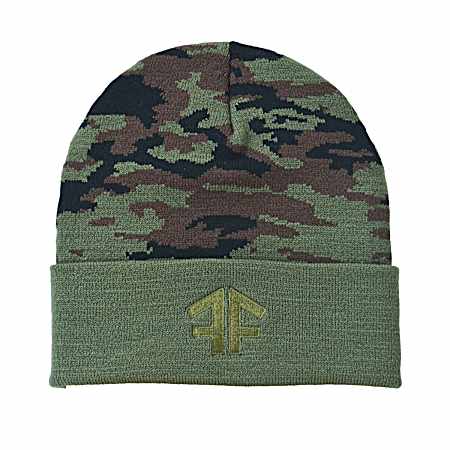 Men's FF Logo Knit Cuff Beanie