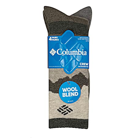 Men's Wool Boot Socks - 4 Pk