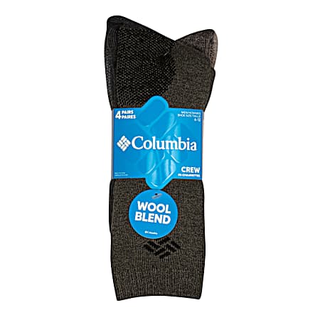 Men's Wool Boot Socks - 4 Pk