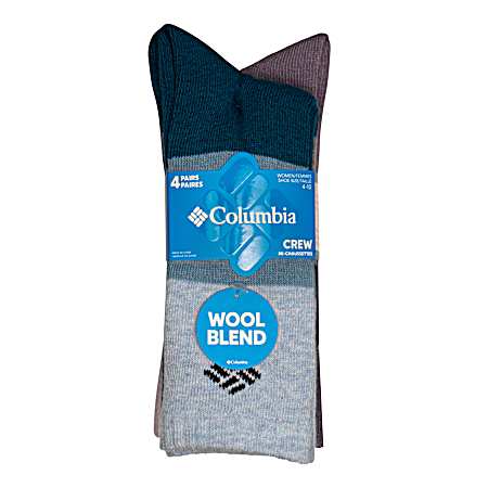 Women's Wool Boot Socks - 4 Pk