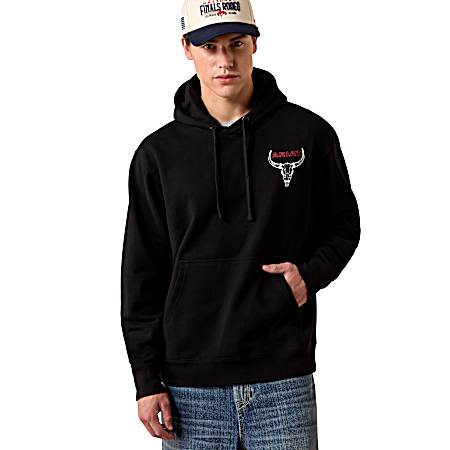 Men's Black Bison Bureau Hoodie