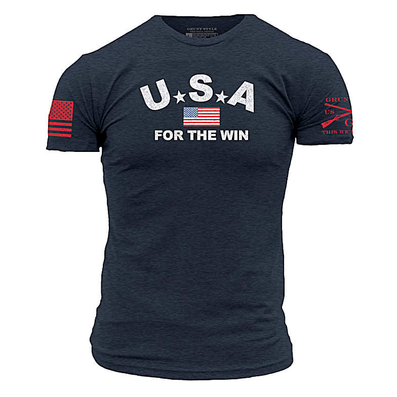 EGA with Subdued Sleeve Flag Gray USMC T-Shirt - Devil Dog Depot